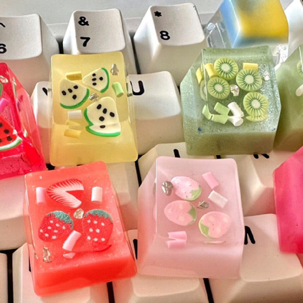 Cute Fun Fruity Keycap Resin