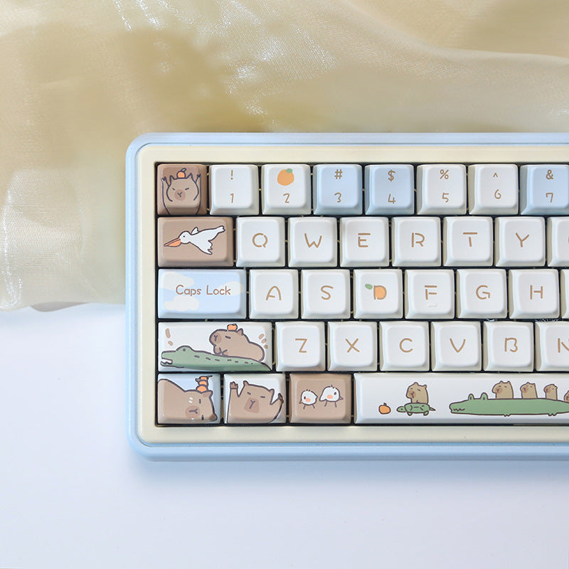 Adorable High-level Capybara Mechanical Keyboard Keycaps