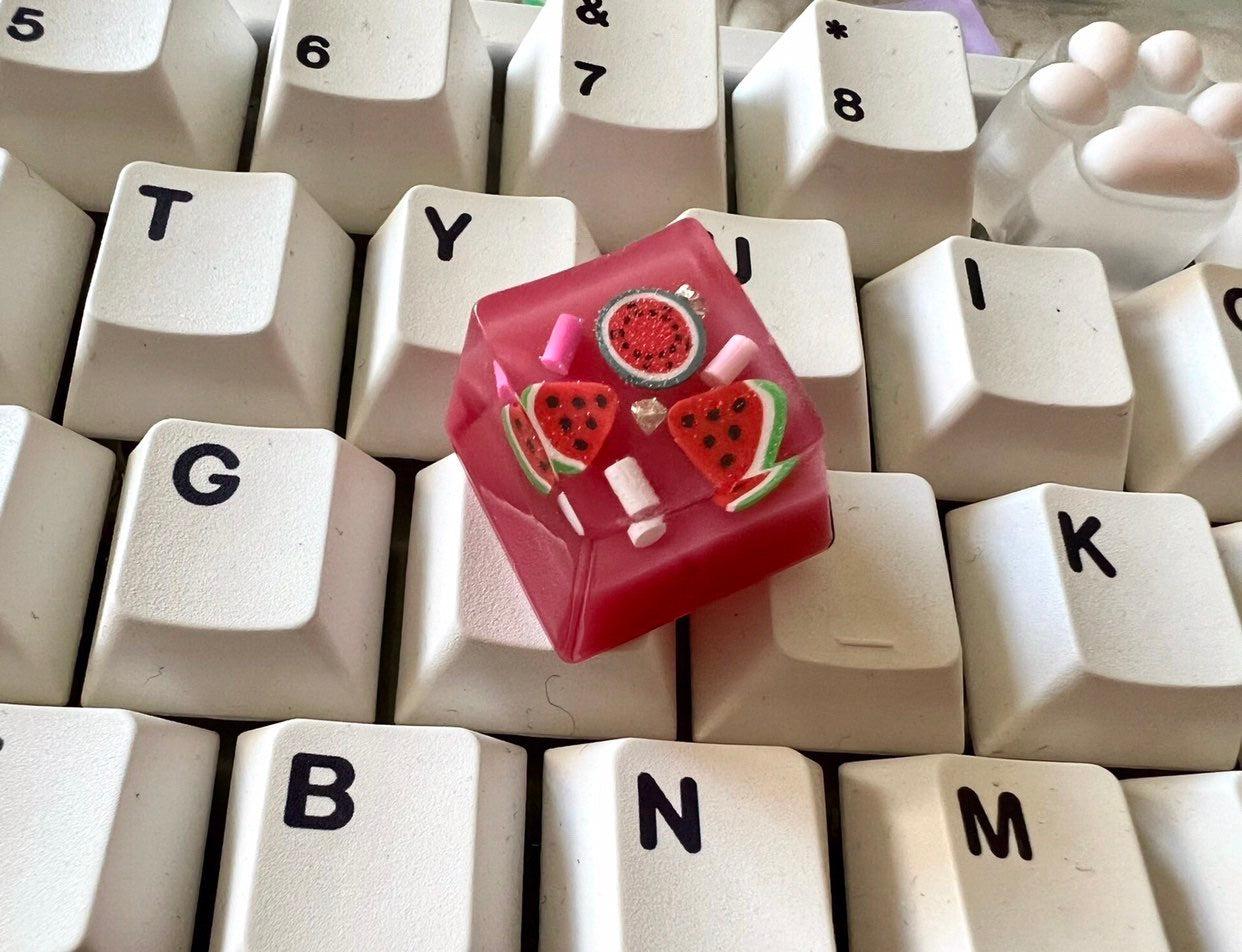 Cute Fun Fruity Keycap Resin