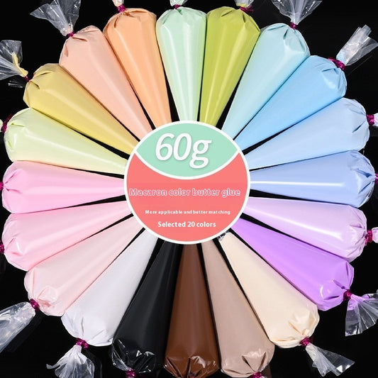 Colored Whipped cream glue for decoden, phone case decor