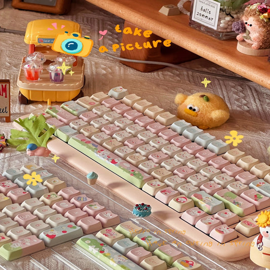 Cutesy Mechanical Keyboard Keycaps