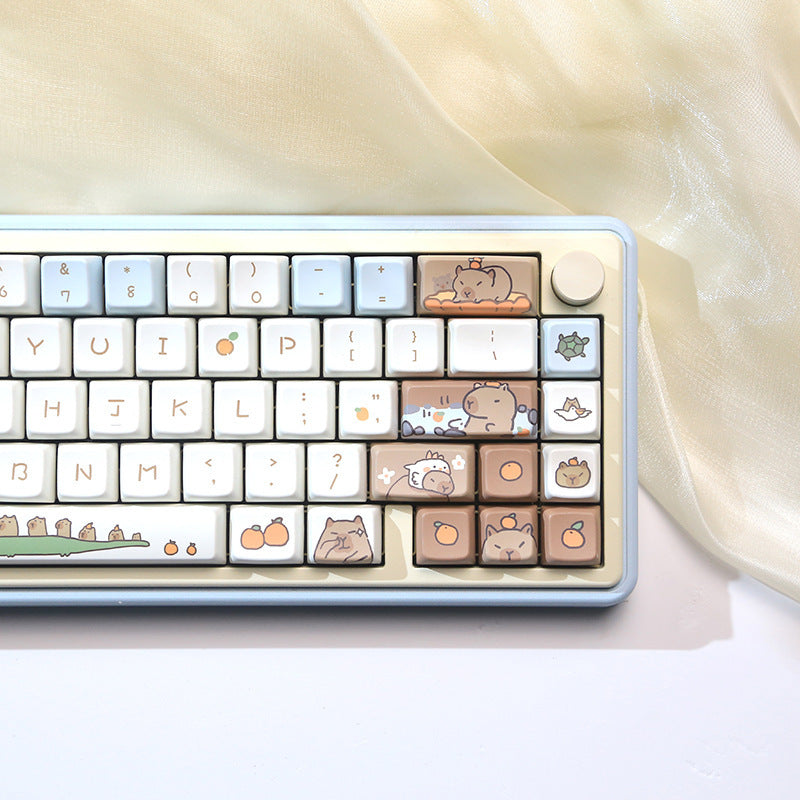 Adorable High-level Capybara Mechanical Keyboard Keycaps