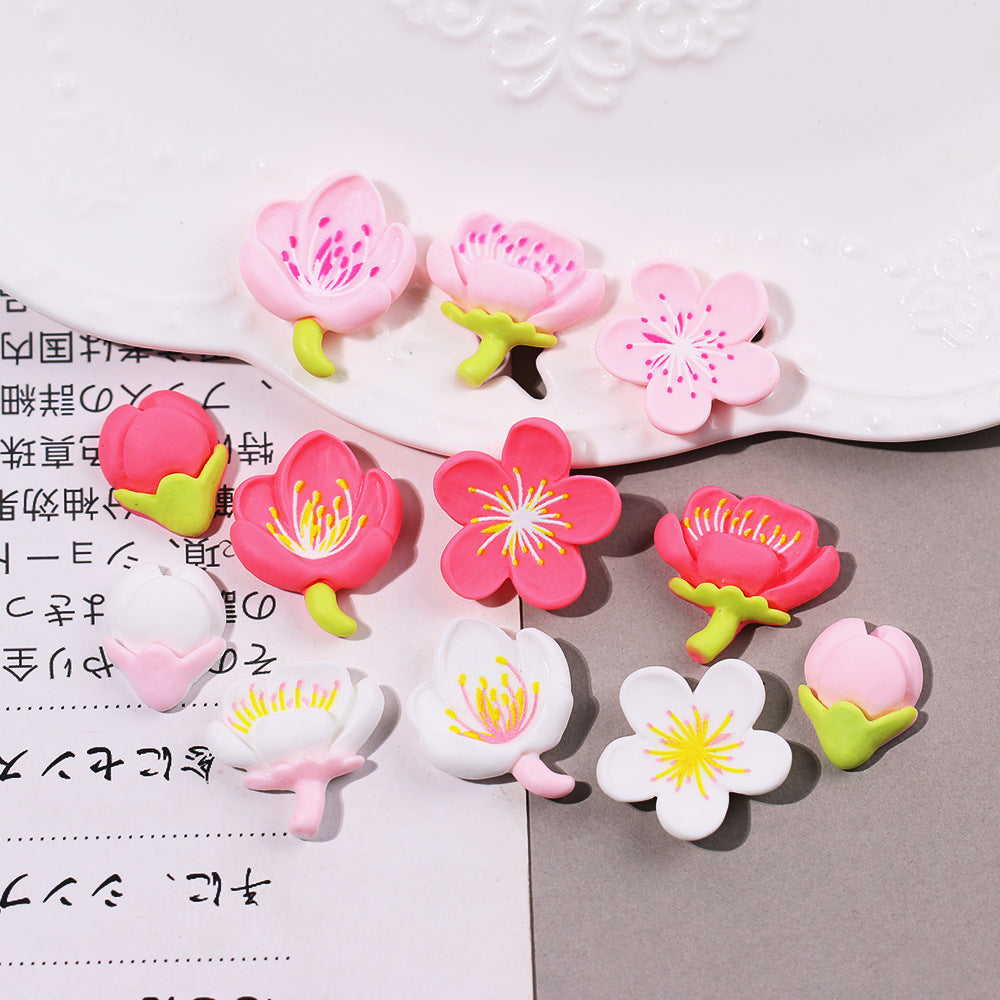 Cream Glue Flower Phone Case Resin Jewelry Accessories