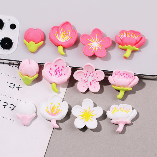 Cream Glue Flower Phone Case Resin Jewelry Accessories