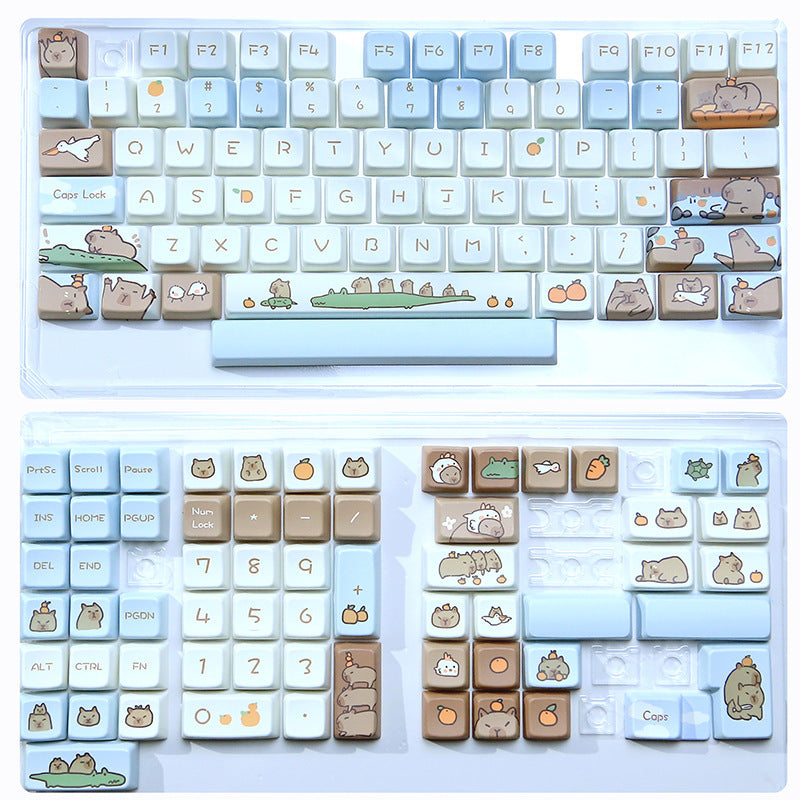 Adorable High-level Capybara Mechanical Keyboard Keycaps