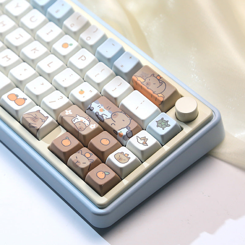 Adorable High-level Capybara Mechanical Keyboard Keycaps